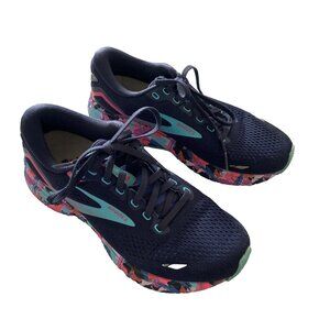 Brooks Women's Eclipse Baja Blue Pink Ghost 15 Running Shoes Sz 7.5